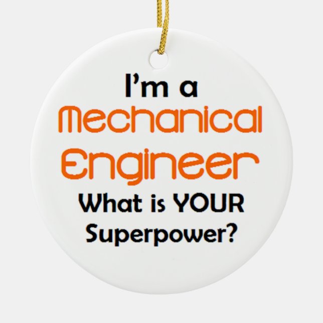 Adorno De Cerámica ingeniero mecánico (Frente)