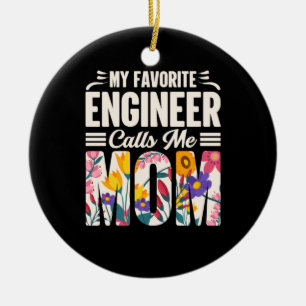 Adorno De Cerámica Ingeniero Mi Ingeniero Favorito Me Llama Mamá