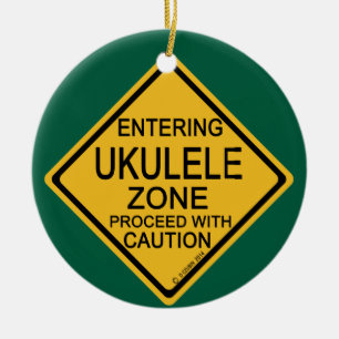 Adorno De Cerámica Ingresando a la zona de Ukulele