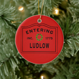 Adorno De Cerámica Ingresando Navidades Ludlow