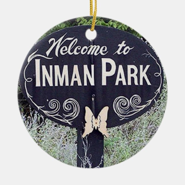 Adorno De Cerámica Inman Park, Inman Park Atlanta, Inman Park (Frente)