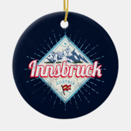 Adorno De Cerámica Innsbruck Tyrol Austria Retro Alpes Vintage