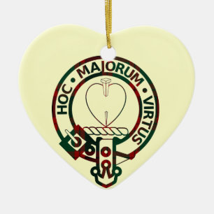 Adorno De Cerámica Insignia de Escudo de Clan Logan
