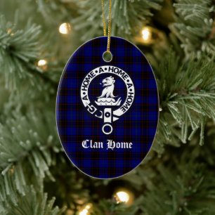 Adorno De Cerámica Insignia del Escudo del hogar de clan y Tartán