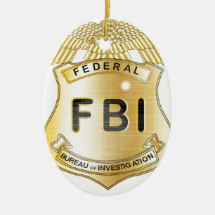 Adorno De Cerámica Insignia del FBI