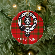 Insignia Escudo Clan MacNab y Tartan personalizado