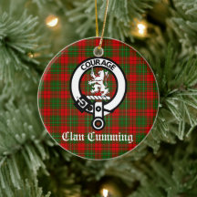 Insignia Escudo de Cumming Clan y Tartán Personali