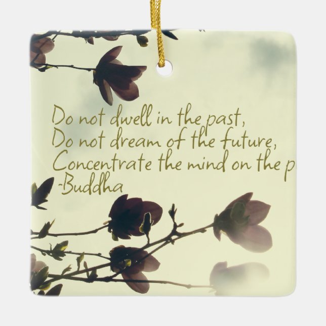 Adorno De Cerámica Inspiración de ansiedad de Buda (Anverso)