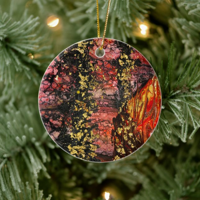 Adorno De Cerámica Inspirado por los incendios de California (Árbol)