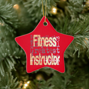 Adorno De Cerámica Instructor de fitness Extraordinaire
