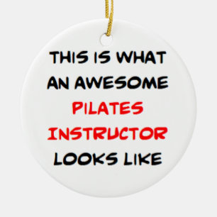 Adorno De Cerámica instructor de pilates asombrosos