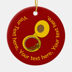 Adorno De Cerámica Instrumento musical Tuba