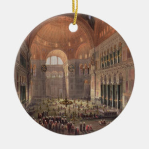 Adorno De Cerámica Interior de Haghia Sophia, Constantinopla, pub. 18