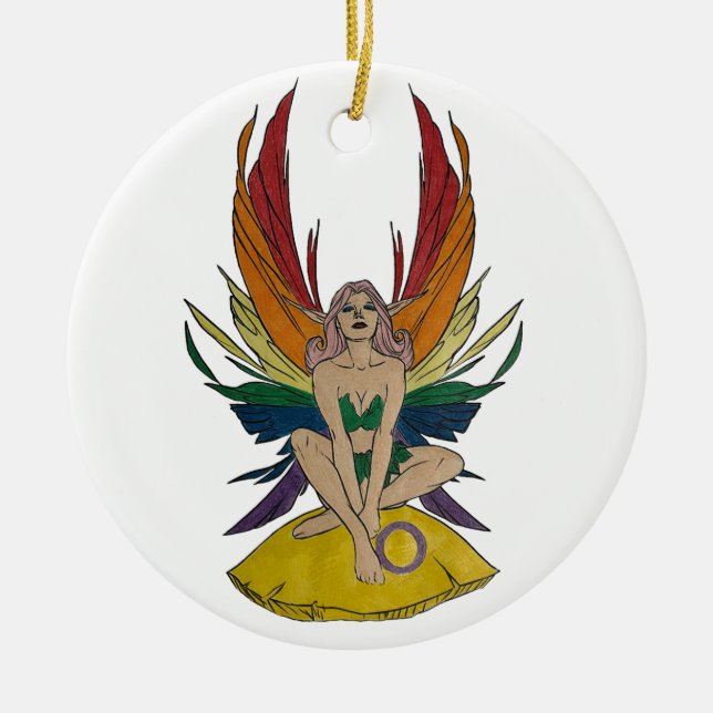 Adorno De Cerámica Intersex Faerie (Frente)