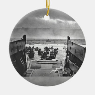 Adorno De Cerámica Invasión de Normandía en el día D - 1944
