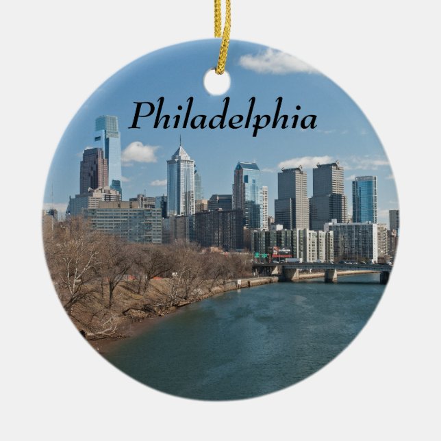Adorno De Cerámica Invierno de Philly (Frente)