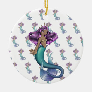 Adorno De Cerámica Iole Mermaid