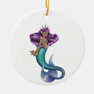 Adorno De Cerámica Iole Mermaid