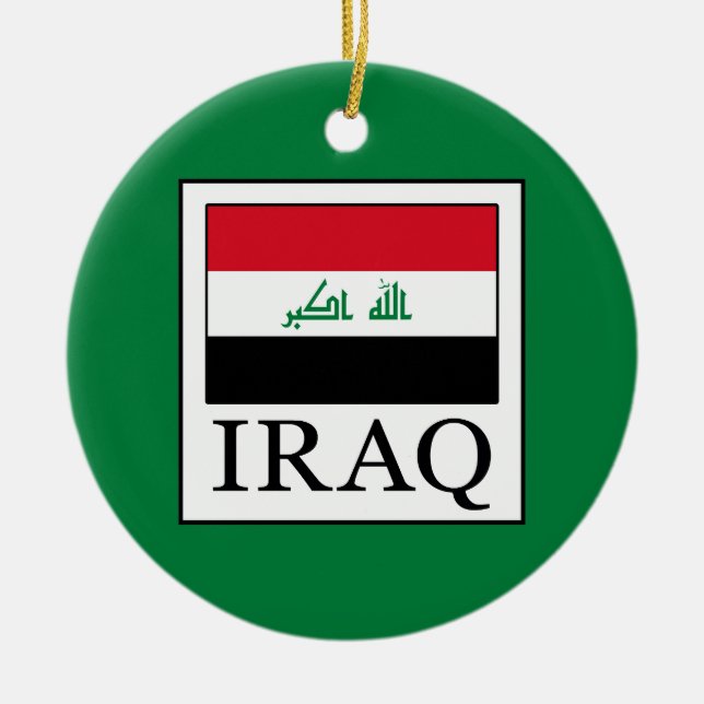 Adorno De Cerámica Iraq (Frente)