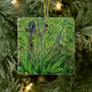 Adorno De Cerámica Iris de Vincent van Gogh, Vintage Garden Fine Art