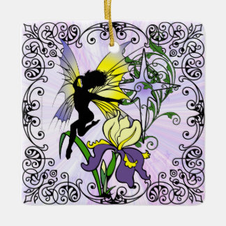 Adorno De Cerámica Iris Shadow Fairy