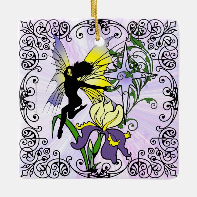 Adorno De Cerámica Iris Shadow Fairy (Anverso)