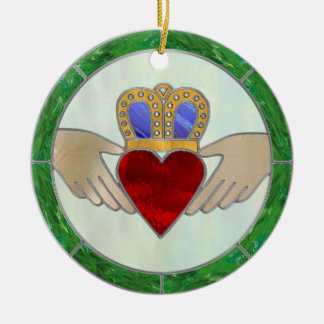 Adorno De Cerámica Irish Claddagh