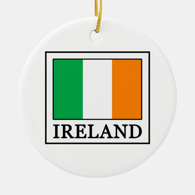 Adorno De Cerámica Irlanda (Frente)