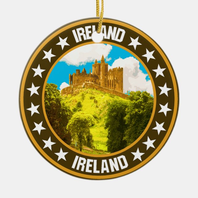 Adorno De Cerámica Irlanda (Frente)