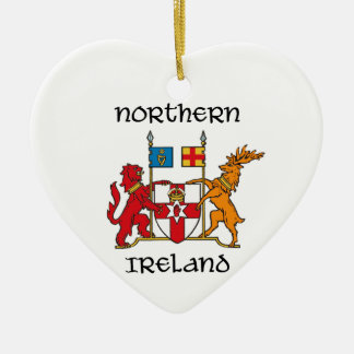 Adorno De Cerámica Irlanda del Norte - escudo de