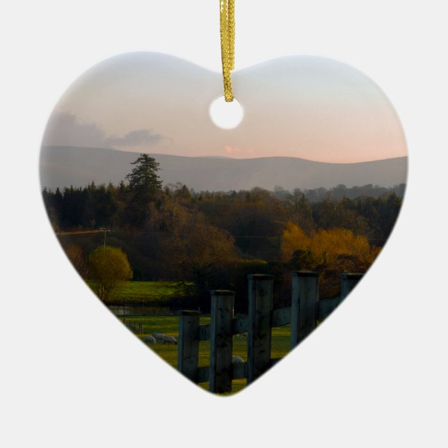 Adorno De Cerámica Irlanda es hermosa (Frente)