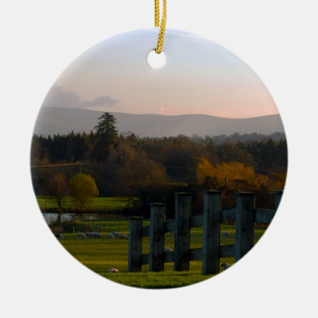 Adorno De Cerámica Irlanda es hermosa (Frente)