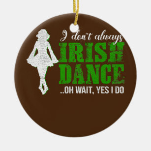 Adorno De Cerámica Irlandés Step Dance Chica Irlanda bailando danza i