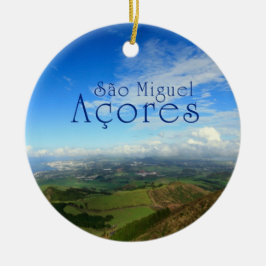 Adorno De Cerámica Isla Azores de Miguel del sao