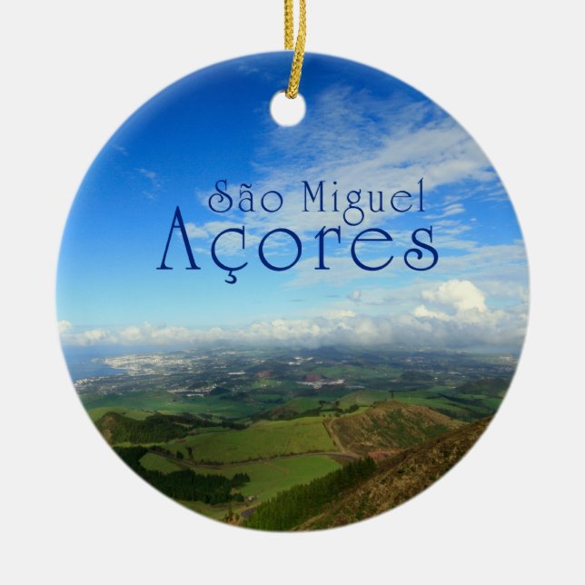 Adorno De Cerámica Isla Azores de Miguel del sao (Frente)