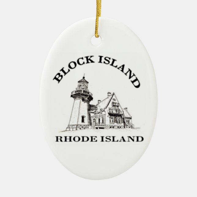 Adorno De Cerámica Isla de bloque (Frente)