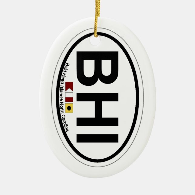 Adorno De Cerámica Isla de la cabeza calva (Frente)