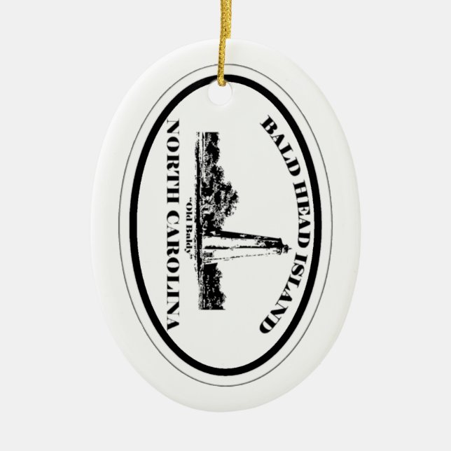 Adorno De Cerámica Isla de la cabeza calva (Frente)