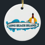Adorno De Cerámica Isla de Long Beach<br><div class="desc">Isla New Jersey de Long Beach.</div>