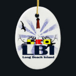 Adorno De Cerámica Isla de Long Beach<br><div class="desc">Isla New Jersey de Long Beach.</div>