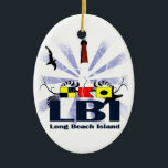 Adorno De Cerámica Isla de Long Beach<br><div class="desc">Isla New Jersey de Long Beach.</div>