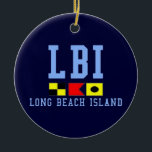 Adorno De Cerámica Isla de Long Beach<br><div class="desc">Isla New Jersey de Long Beach.</div>
