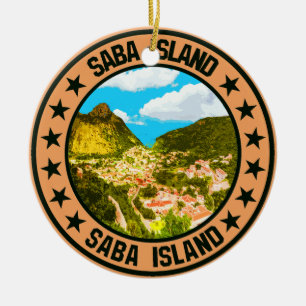 Adorno De Cerámica Isla de Saba