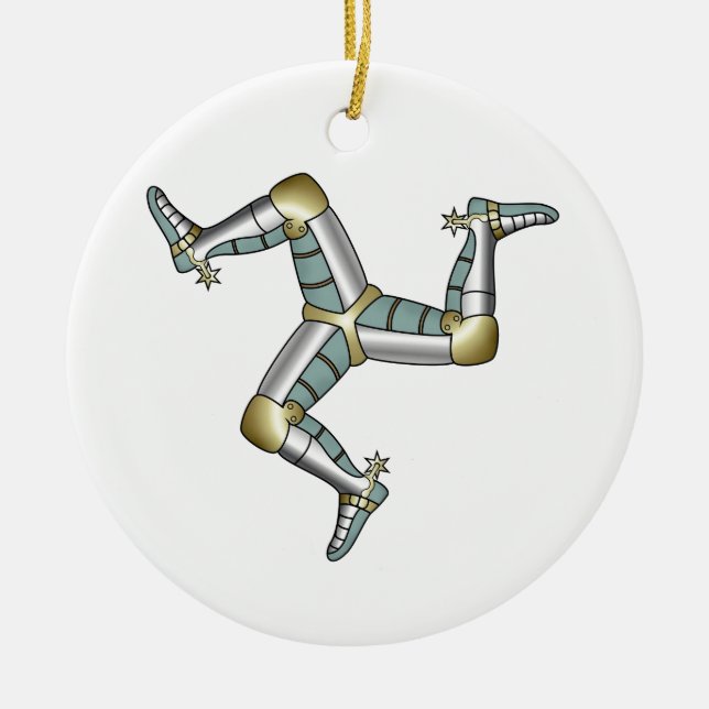 Adorno De Cerámica Isla del hombre (Frente)