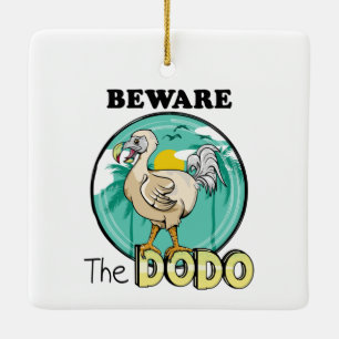 Adorno De Cerámica Isla tropical de dodo divertida