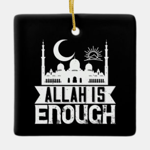 Adorno De Cerámica Islam - Alá es suficiente