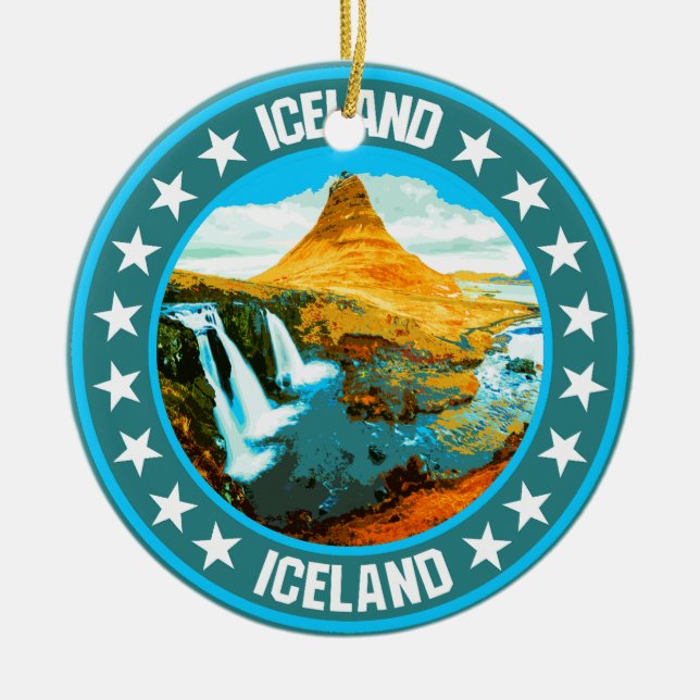 Adorno De Cerámica Islandia (Frente)