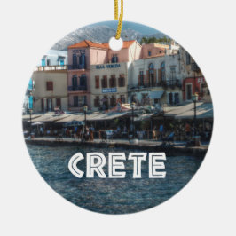 Adorno De Cerámica Islas del Griego de Chania Creta