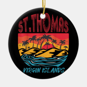 Adorno De Cerámica Islas Vírgenes de Santo Tomás