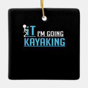 Adorno De Cerámica IT Me Voy A Kayak